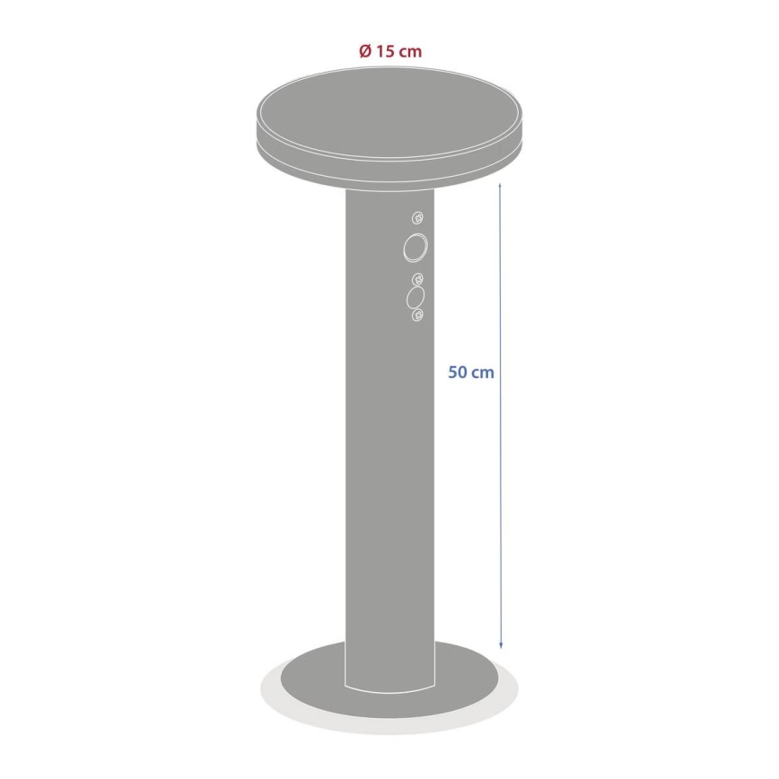 Hesperide - DETEKT LED Solar Lamp with Motion Sensor LED/3,7V 2600 mAh IP65