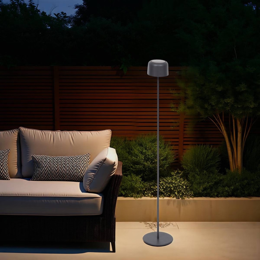 Hesperide - LED Solar Lamp BOLTY LED/3,7V 2600 mAh IP65 Anthracite