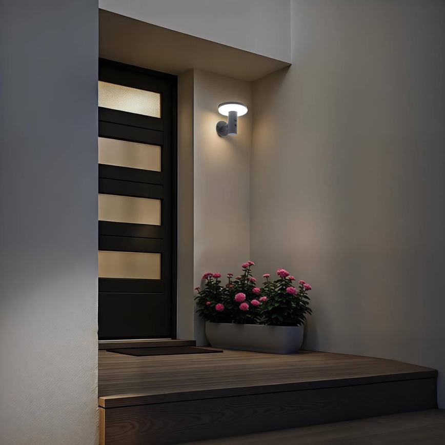 Hesperide - LED Solar Wall Lamp with Motion Sensor DETEKT LED/3,7V 2600 mAh IP65