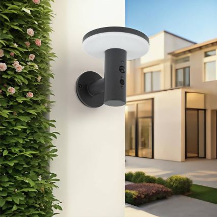 Hesperide - LED Solar Wall Lamp with Motion Sensor DETEKT LED/3,7V 2600 mAh IP65