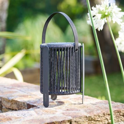 Hesperide - LINY LED Solar Lamp, 3.7V, 2600 mAh, IP54, Anthracite