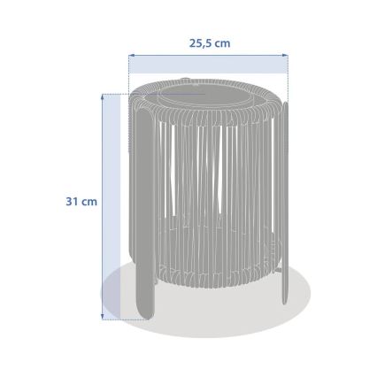 Hesperide - LINY LED Solar Lamp, 3.7V 2600 mAh, IP54, Green