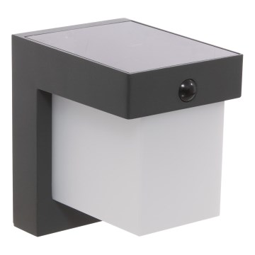 Hesperide - MULTY LED Solar Wall Light with Motion Sensor, 3.7 V 2600 mAh, IP65, Anthracite
