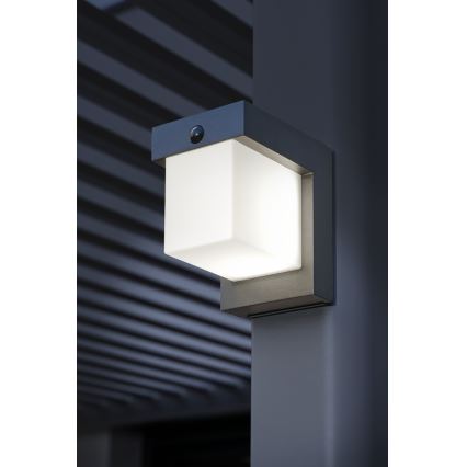 Hesperide - MULTY LED Solar Wall Light with Motion Sensor, 3.7 V 2600 mAh, IP65, Anthracite