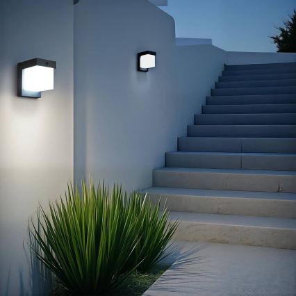 Hesperide - MULTY LED Solar Wall Light with Motion Sensor, 3.7 V 2600 mAh, IP65, Anthracite