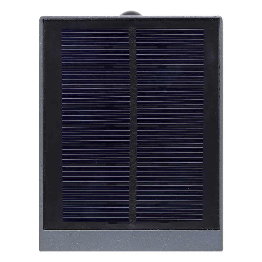 Hesperide - MULTY LED Solar Wall Light with Motion Sensor, 3.7 V 2600 mAh, IP65, Anthracite