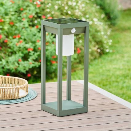 Hesperide - LED Solar Lantern with Motion Sensor PIKY LED/3,7V 2600 mAh 40 cm IP65 Green