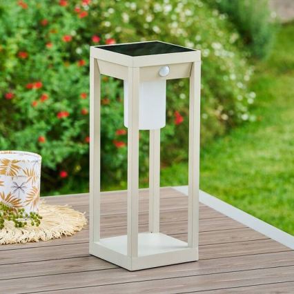 Hesperide - LED Solar Lantern with Motion Sensor PIKY LED/3.7V 2600 mAh 40 cm IP65 Beige