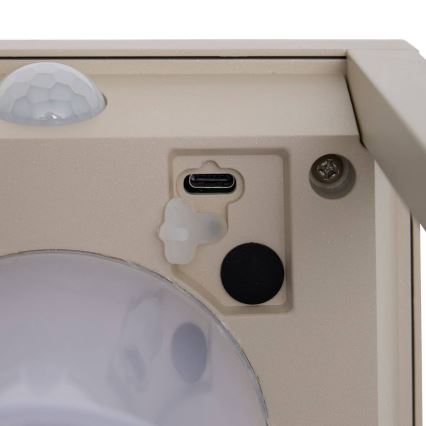Hesperide - LED Solar Lantern with Motion Sensor PIKY LED/3.7V 2600 mAh 40 cm IP65 Beige