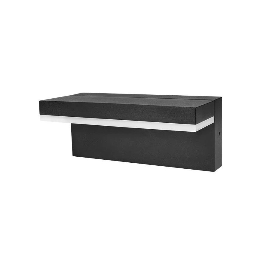 HESTIO LED Outdoor Wall Light, 9W/230V, 4000K, IP44, Black