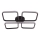 HIDALGO LED Ceiling Light LED/40W/230V, Black