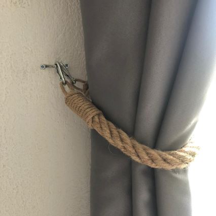 Hinge clip BORURAF 60 cm brown