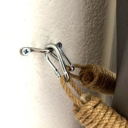 Hinge clip BORURAF 60 cm brown