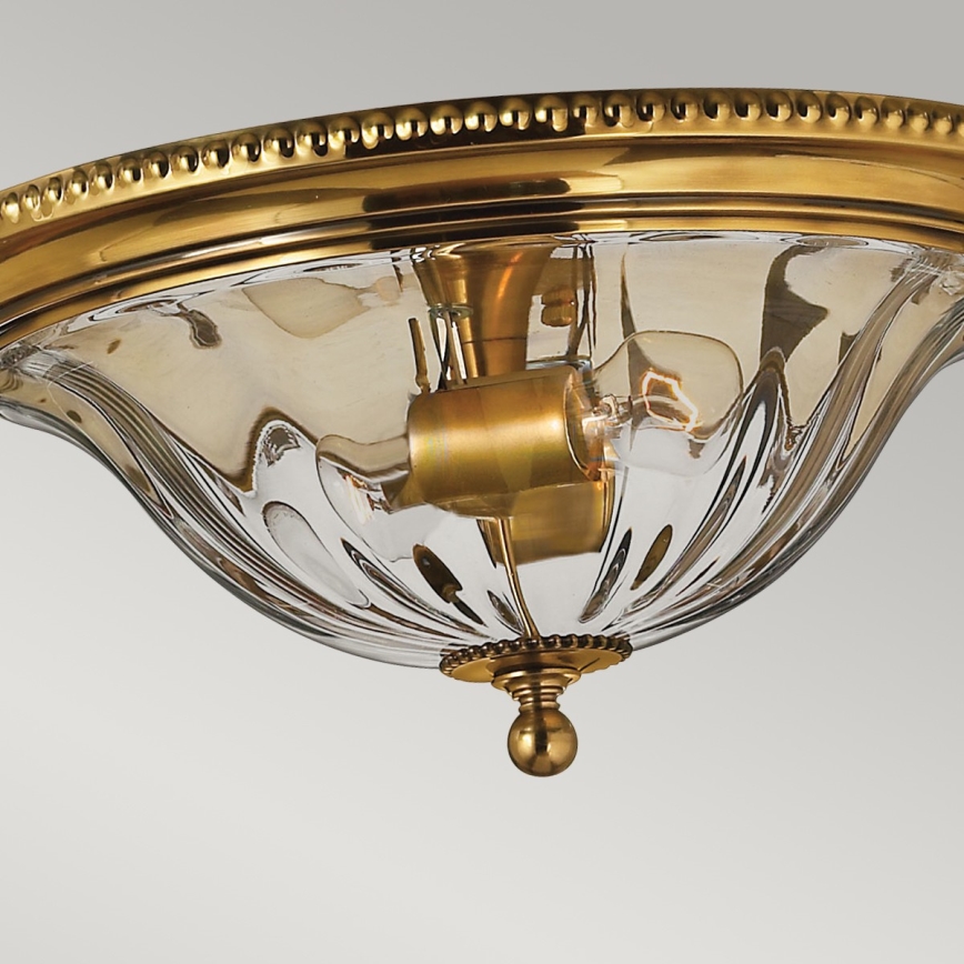 Hinkley - Ceiling light CAMBRIDGE 2xE27/60W/230V gold