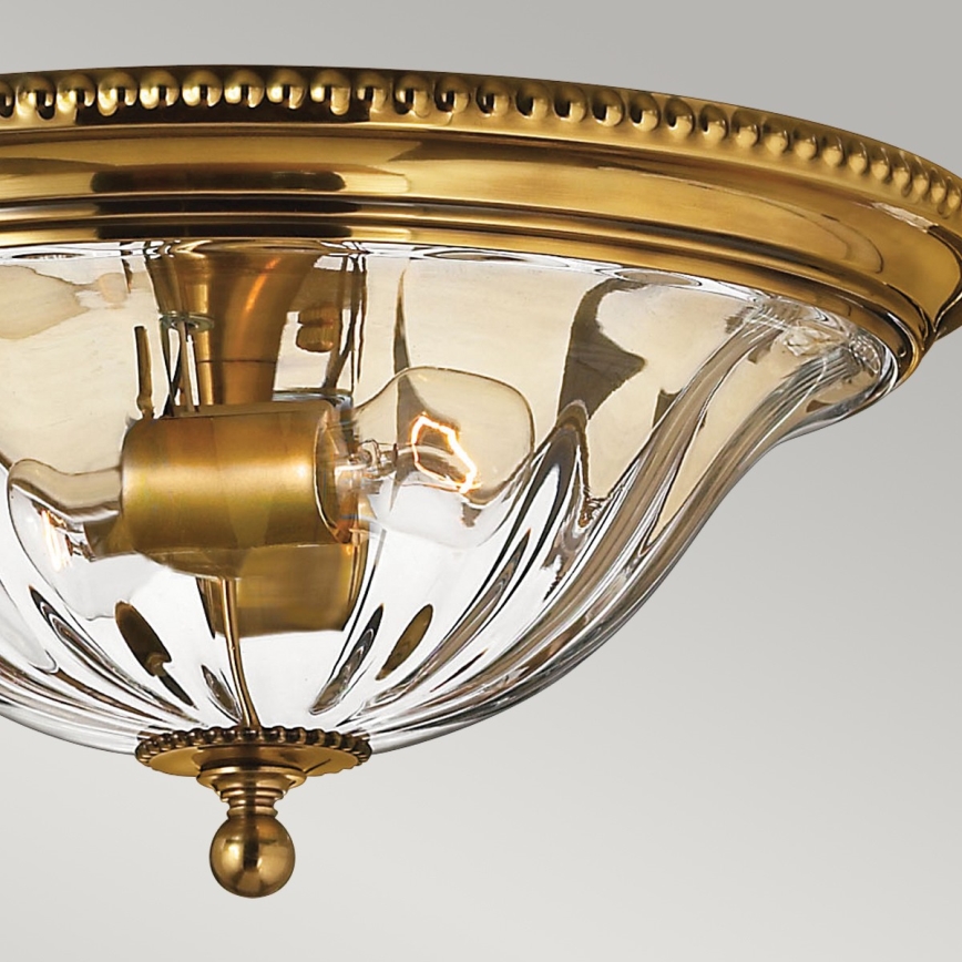 Hinkley - Ceiling light CAMBRIDGE 2xE27/60W/230V gold