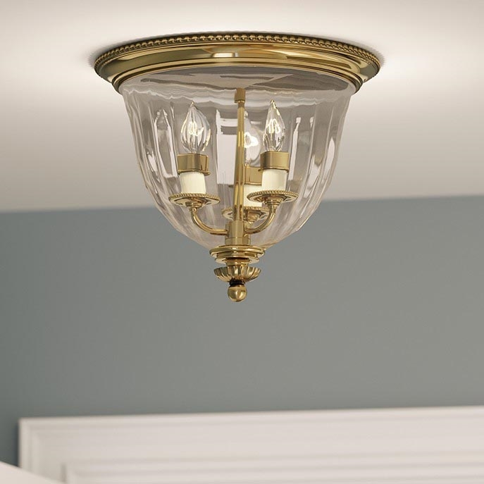 Hinkley - Ceiling light CAMBRIDGE 3xE14/60W/230V gold