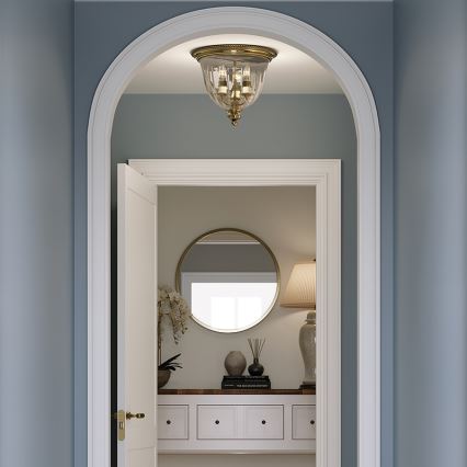 Hinkley - Ceiling light CAMBRIDGE 3xE14/60W/230V gold