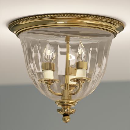 Hinkley - Ceiling light CAMBRIDGE 3xE14/60W/230V gold