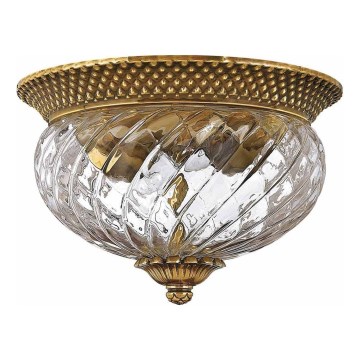 Hinkley - Ceiling light PLANTATION 2xE27/60W/230V brass