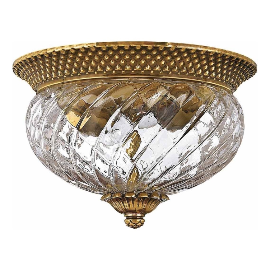 Hinkley - Ceiling light PLANTATION 2xE27/60W/230V brass