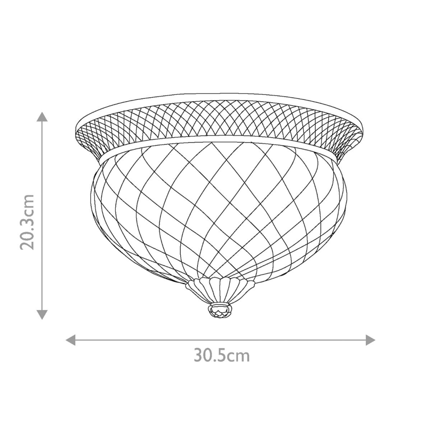 Hinkley - Ceiling light PLANTATION 2xE27/60W/230V bronze