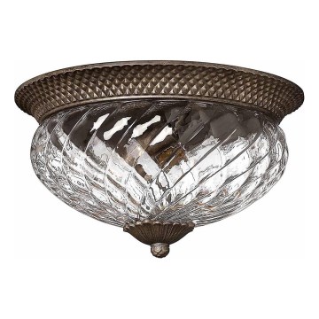 Hinkley - Ceiling light PLANTATION 3xE27/60W/230V bronze
