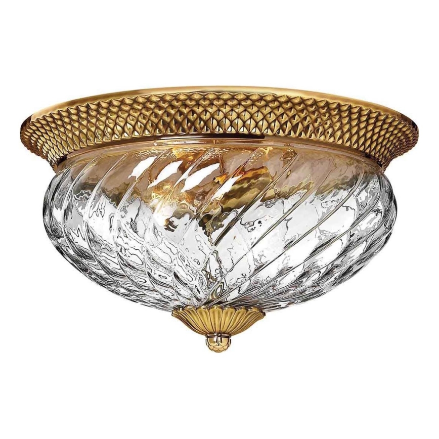 Hinkley - Ceiling light PLANTATION 3xE27/60W/230V gold