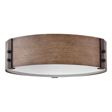 Hinkley - Ceiling light SAWYER 3xE14/40W/230V d. 38 cm redwood/brown