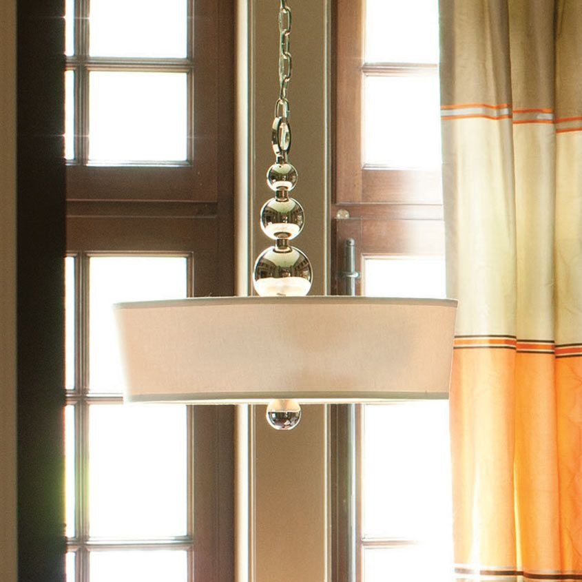 Hinkley - Chain-hung chandelier ZELDA 3xE27/60W/230V polished chrome