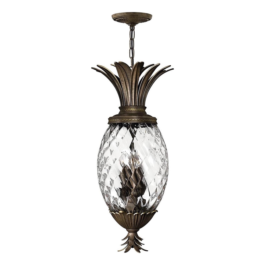 Hinkley - Chandelier on a chain PLANTATION 4xE14/40W/230V bronze