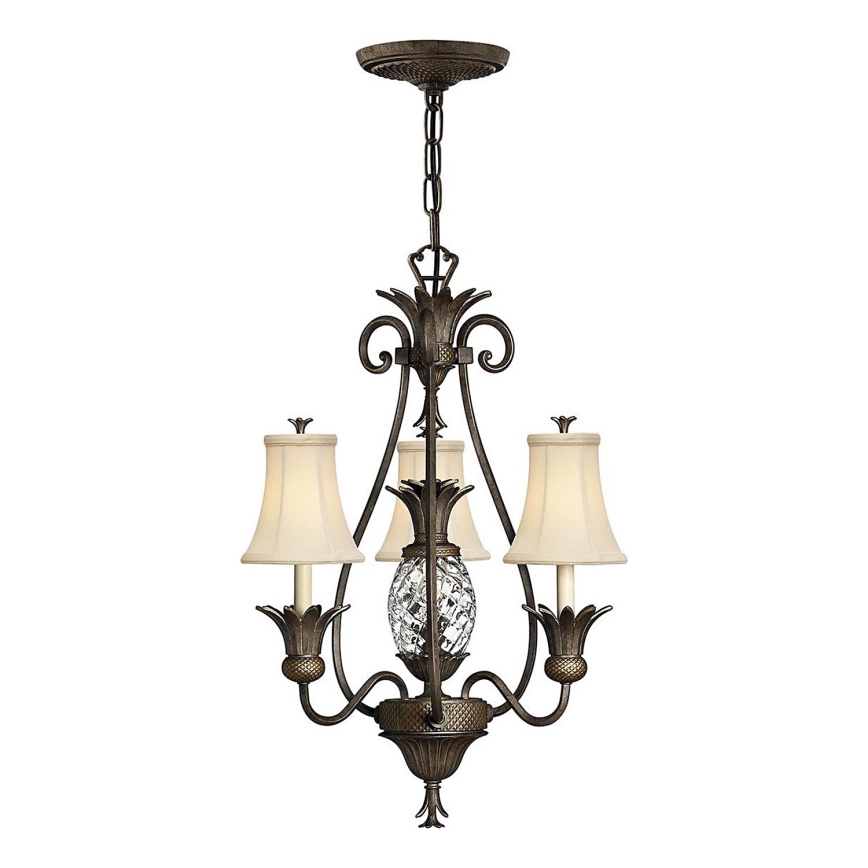 Hinkley - Chandelier on a chain PLANTATION 4xE14/40W/230V bronze