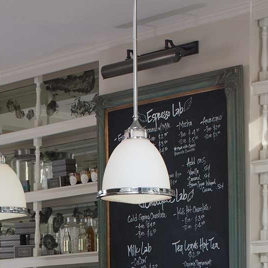 Hinkley - Chandelier on a pole AMELIA 1xE27/60W/230V shiny chrome