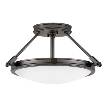 Hinkley - COLLIER flush-mount chandelier 3xE14/40W/230V Ø 41.7 cm black