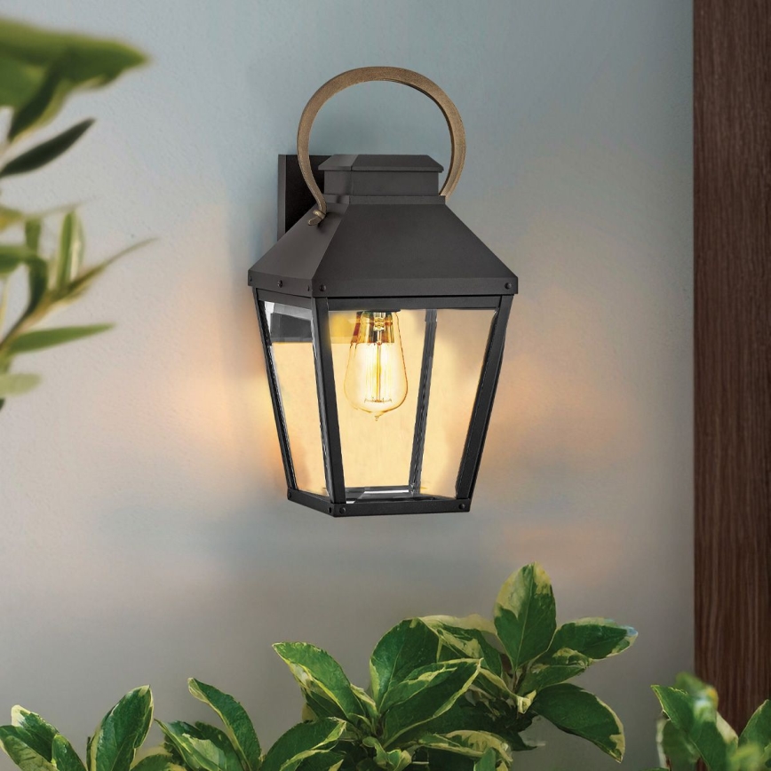 Hinkley - DAWSON M Outdoor Wall Light 1xE27/60W/230V IP44 Black