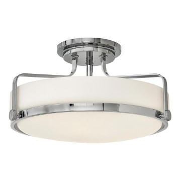Hinkley - Flush-mount chandelier HARPER 3xE27/60W/230V Ø 45.6 cm polished chrome
