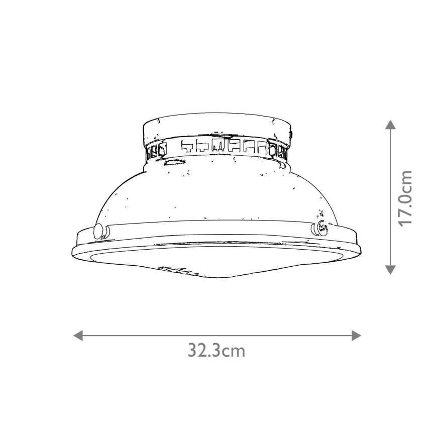 Hinkley - Ceiling light AMELIA 2xE27/40W/230V shiny chrome