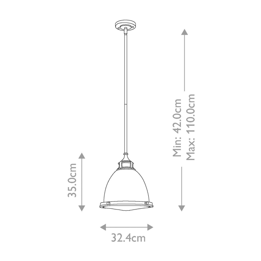 Hinkley - Chandelier on a pole AMELIA 1xE27/60W/230V bronze