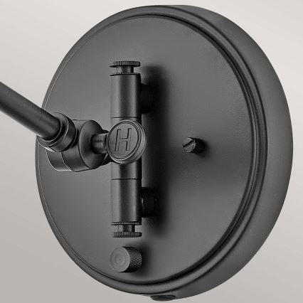Hinkley - ARTI Wall-mounted Spotlight 1xE27/60W/230V Black