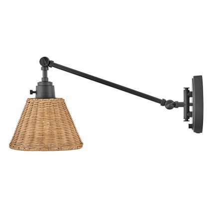 Hinkley - ARTI Wall Spotlight 1xE27/60W/230V Black/Brown