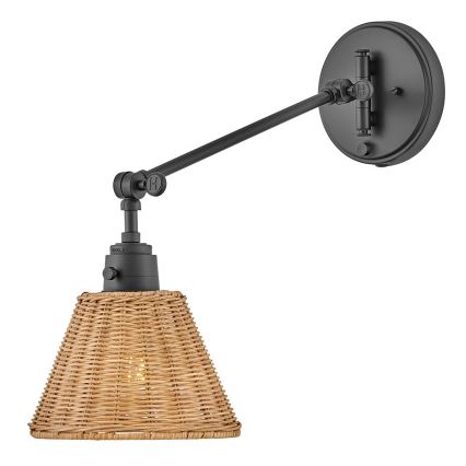 Hinkley - ARTI Wall Spotlight 1xE27/60W/230V Black/Brown