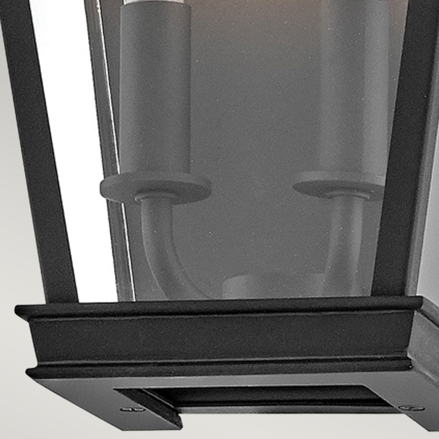Hinkley - Outdoor wall light CHAPEL HILL 2xE14/40W/230V IP44 black