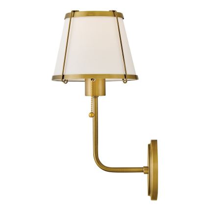 Hinkley - Wall lamp CLARKE 1xE27/40W/230V brass/white