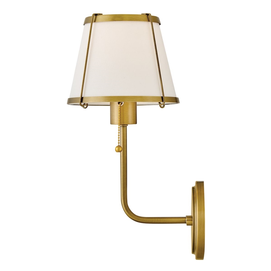 Hinkley - Wall lamp CLARKE 1xE27/40W/230V brass/white