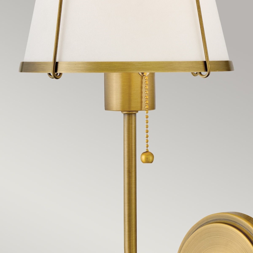 Hinkley - Wall lamp CLARKE 1xE27/40W/230V brass/white