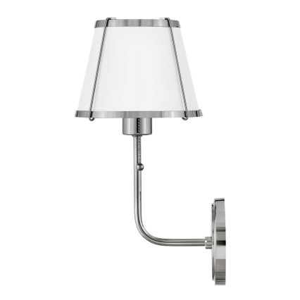 Hinkley - Wall lamp CLARKE 1xE27/40W/230V shiny chrome/white