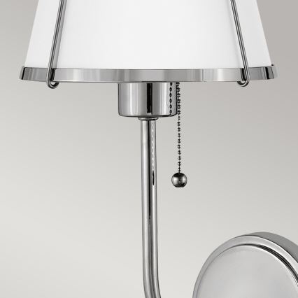 Hinkley - Wall lamp CLARKE 1xE27/40W/230V shiny chrome/white
