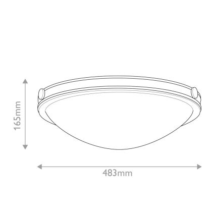 Hinkley - COLLIER ceiling light 3xE27/40W/230V pr. 48,3 cm black