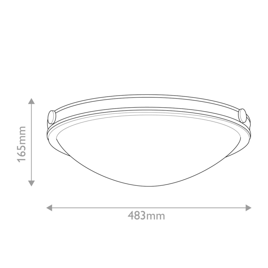 Hinkley - COLLIER ceiling light 3xE27/40W/230V pr. 48,3 cm black