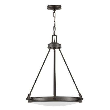 Hinkley - COLLIER Chain-hung chandelier, 4× E14 (max. 40 W), 230 V, diam. 54.3 cm, Black