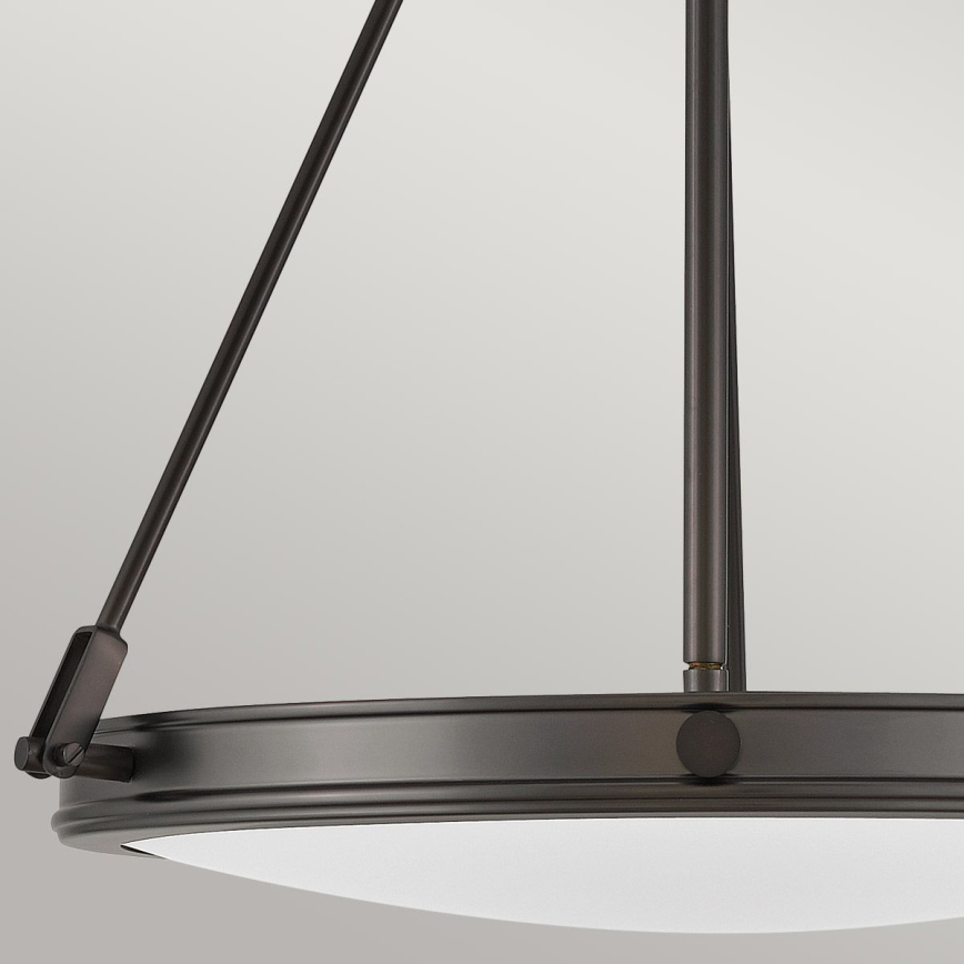 Hinkley - COLLIER Chain-hung chandelier, 4× E14 (max. 40 W), 230 V, diam. 54.3 cm, Black